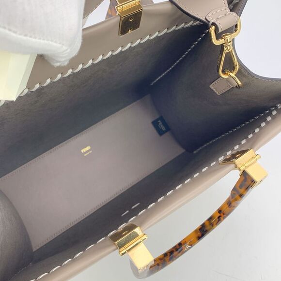 Fendi Leather Tote Bag Sunshine - Picture 4 of 6